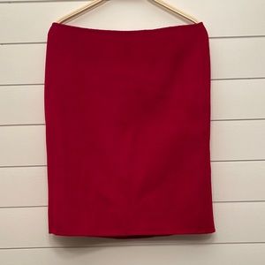 Talbot Red wool skirt
